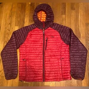 LL Bean 850 Goose Down Puffer Jacket Mens M Black Downtek Pertex Quantum Large